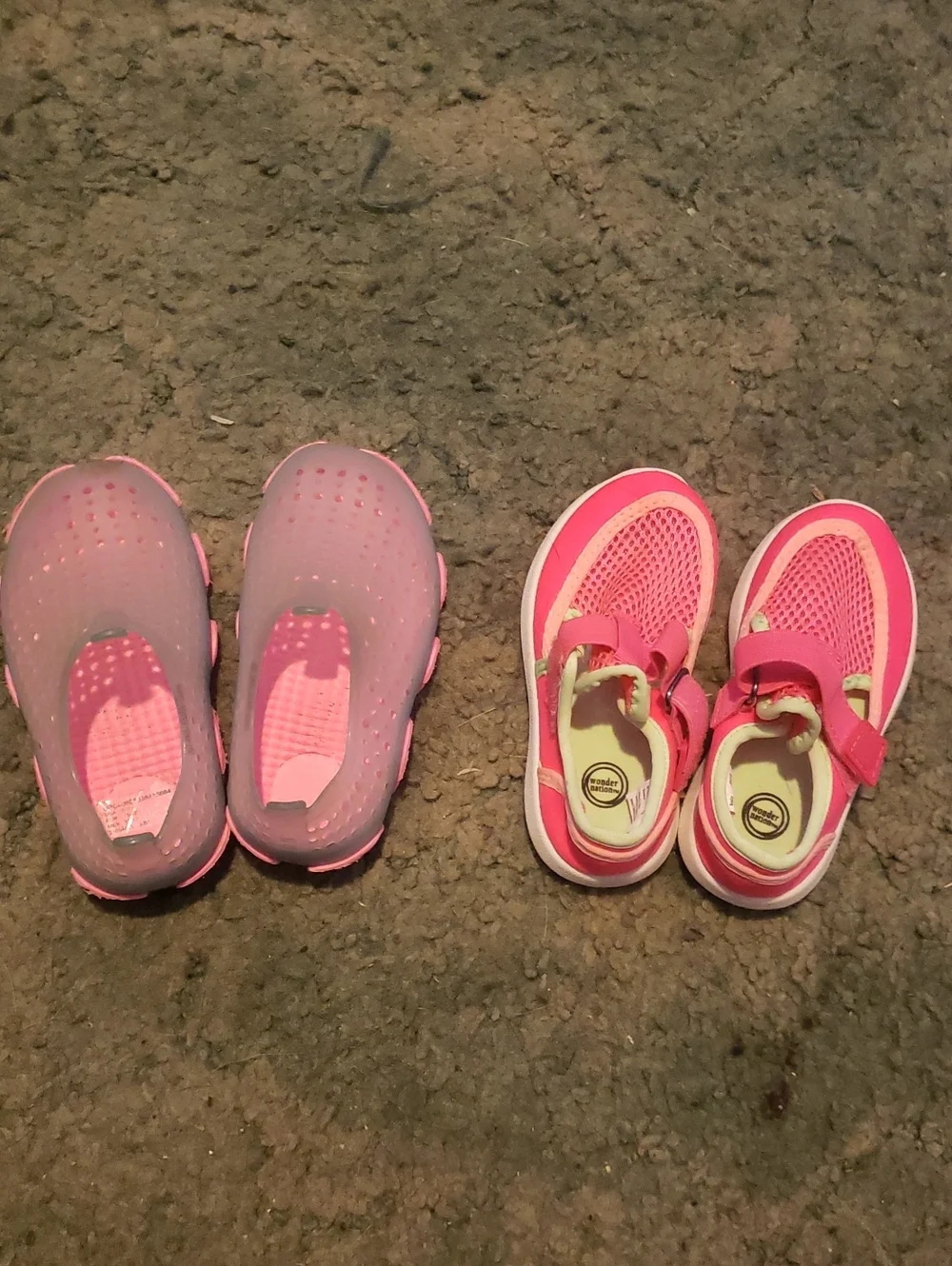 Kids Pink Water-Friendly Slip-On & Mesh Sneaker Set